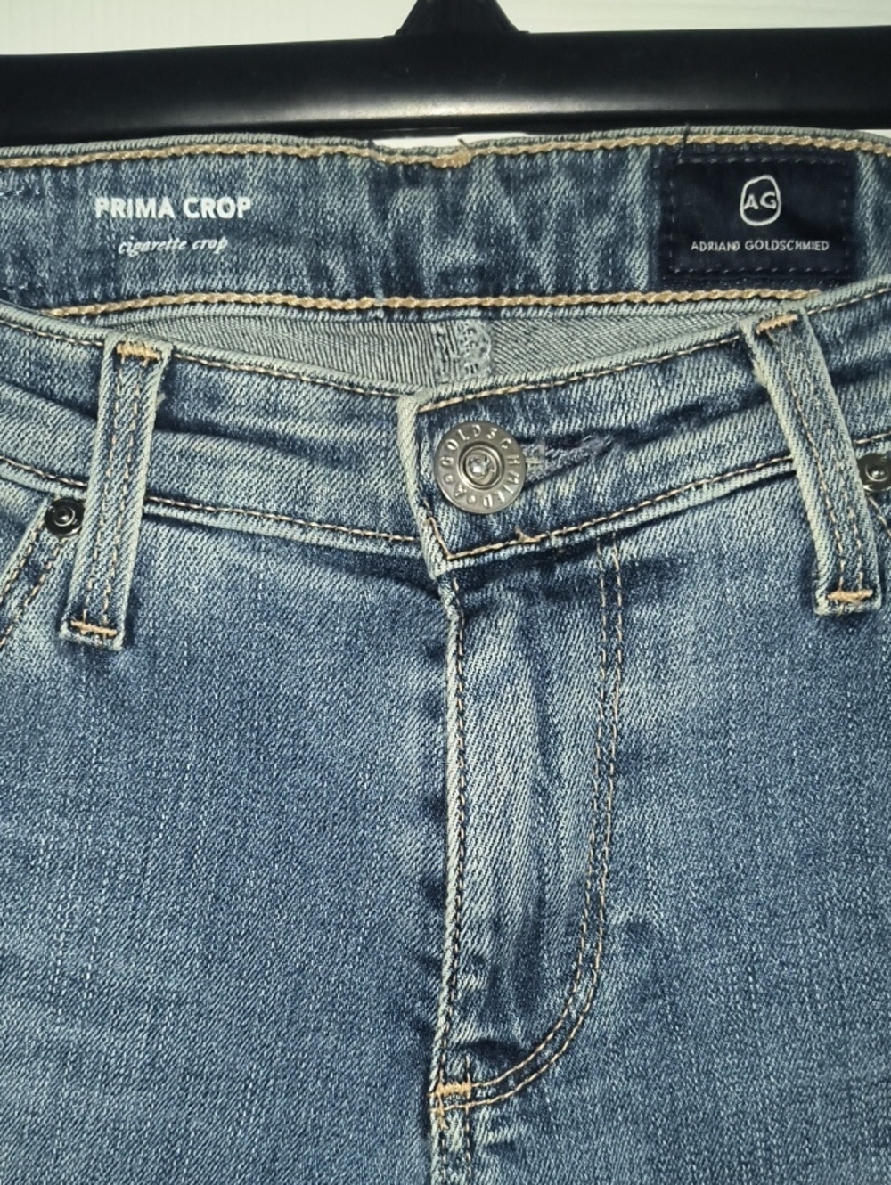 AG Denim Prima Crop Cigarette Crop Jeans Size 25 - Picture 3 of 6